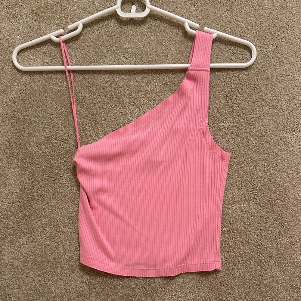 Urban Outfitters One-Shoulder Ribbed Top